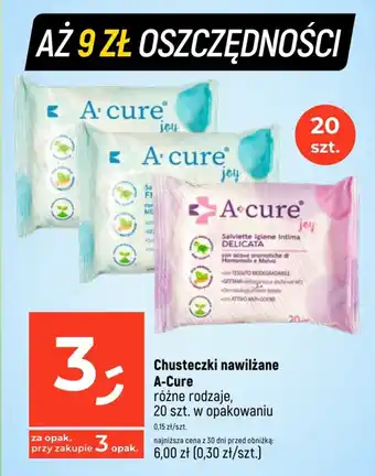 Dealz Chusteczki nawilżane A-Cure 20 szt. oferta