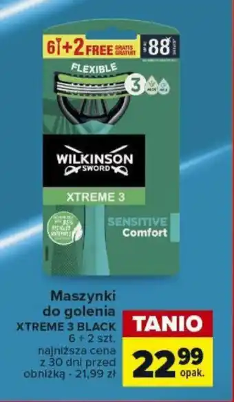 Carrefour Maszynki do golenia XTREME 3 BLACK oferta