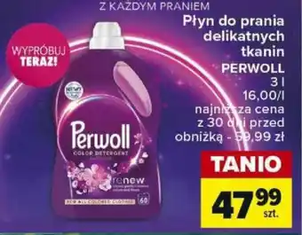 Carrefour Płyn do prania delikatnych tkanin PERWOLL 3l oferta