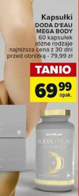 Carrefour Kapsułki DODA D'EAU MEGA BODY 60 kapsułek oferta