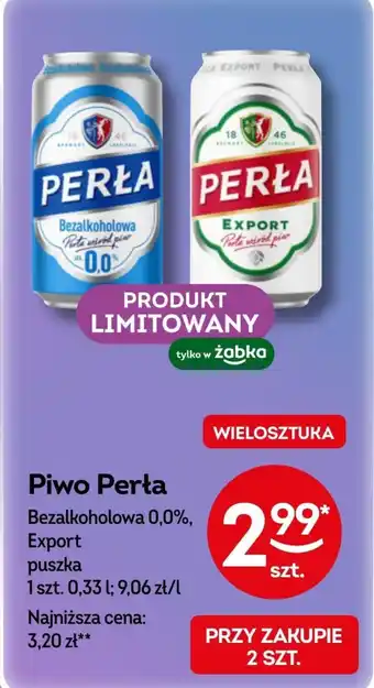 Żabka Piwo Perla oferta