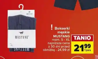 Carrefour Bokserki męskie MUSTANG oferta