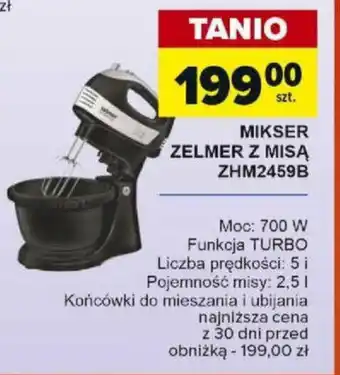 Carrefour MIKSER ZELMER Z MISĄ ZHM2459B oferta