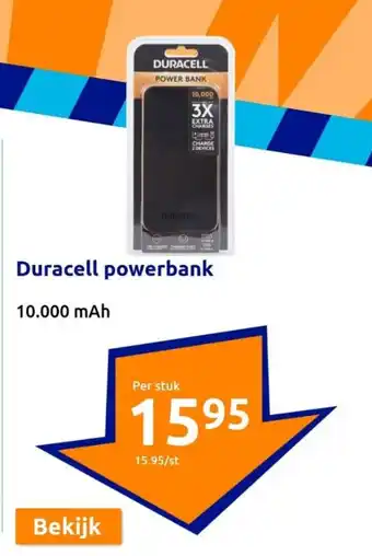 Action Duracell powerbank 10.000 mAh oferta