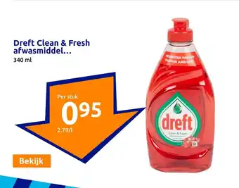 Dreft Clean & Fresh afwasmiddel 340 ml