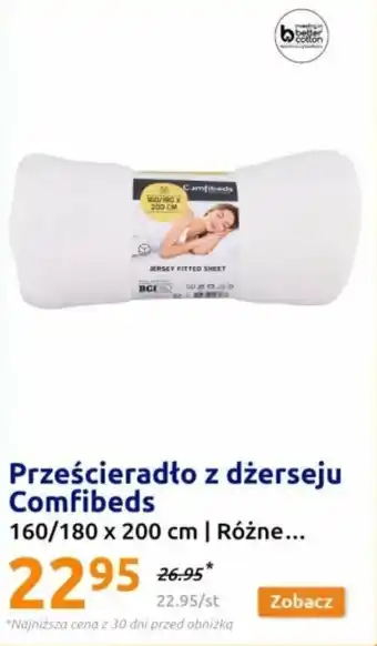 Action Prześcieradło z dżerseju Comfibeds oferta