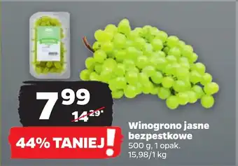 Netto Winogrono jasne bezpestkowe 500 g oferta