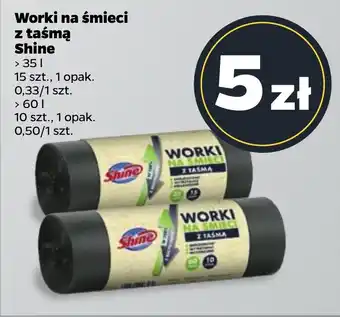 Netto Worki na śmieci z taśmą Shine 10-15 szt. oferta