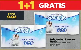 Netto Papier toaletowy 2-warstwowy Samelle 8 rolek oferta