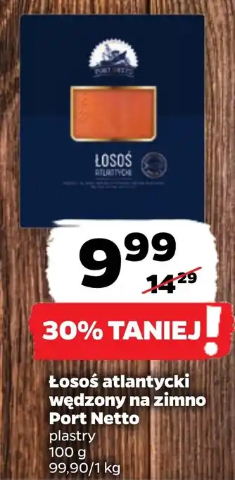 Netto Łosoś atlantycki wędzony na zimno Port Netto 100 g oferta
