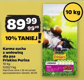 Netto Karma sucha z wołowiną dla psa Friskies Purina 10 kg oferta