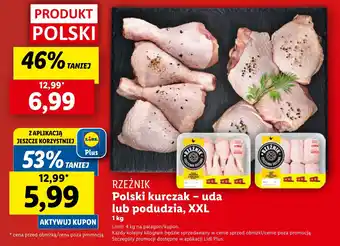 Lidl RZEŹNIK Polski kurczak - uda lub podudzia, XXL 1 kg oferta