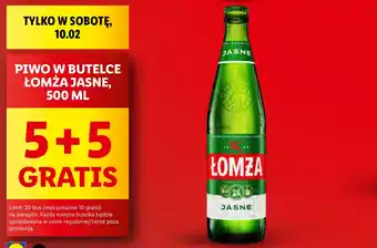 Lidl PIWO W BUTELCE ŁOMŻA JASNE, 500 ML oferta