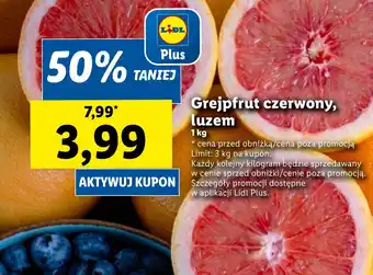 Lidl Grejpfrut czerwony, luzem 1 kg oferta