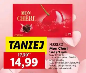 Lidl FERRERO Mon Chéri 157.5 g oferta