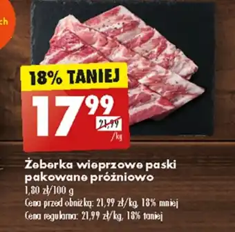 Biedronka Żeberka wieprzowe oferta