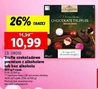 Lidl Trufle z alkoholem J.d.gross oferta