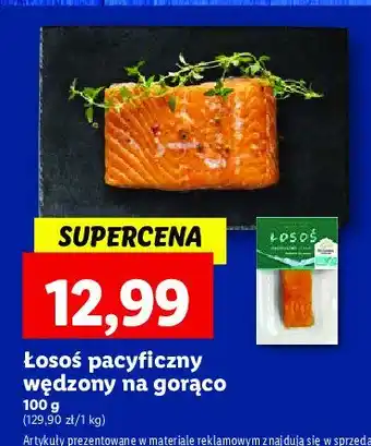 Lidl Łosoś pacyficzny wędzony na gorąco oferta