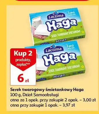 Auchan Serek twarogowy śmietankowy Lactima haga oferta