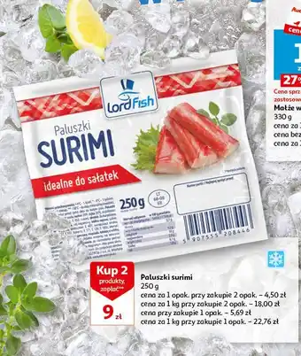 Auchan Paluszki surimi Lordfish oferta