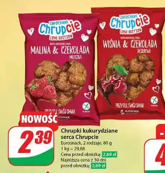 Dino Chrupki kukurydziane serca wiśnia i czekolada Chrupcie oferta