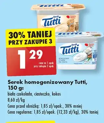 Biedronka Serek kokos Tutti oferta