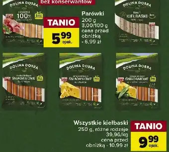 Carrefour Kiełbaski śniadaniowe z serem cheddar i jalapeno Dolina dobra oferta