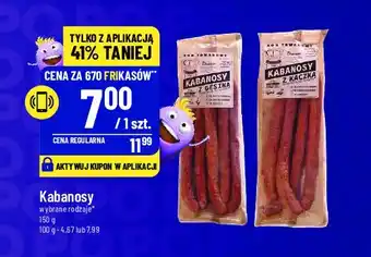 Polomarket Kabanosy z kaczką Sława oferta