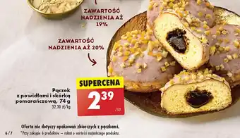 Biedronka Pączek z powidłami śliwkowymi i skórką pomarańczową oferta