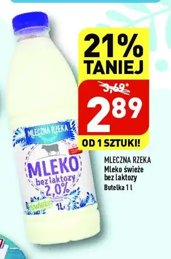 ALDI Mleko bez laktozy 2% Mleczna rzeka oferta