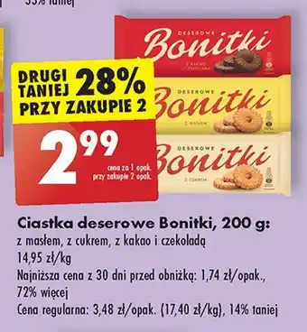 Biedronka Ciastka z cukrem Bonitki oferta