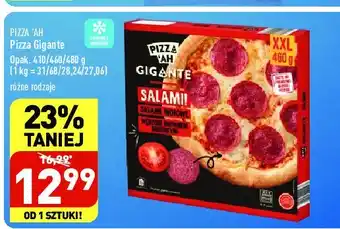 ALDI Pizza salami z kiełbasą wołową PIZZ'AH oferta