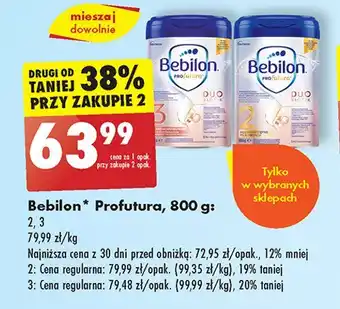 Biedronka Mleko 2 Bebilon profutura oferta