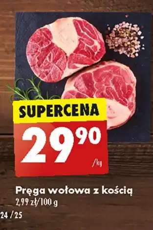 Biedronka Pręga wołowa z kością oferta