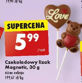 Biedronka Lizak z belgijskiej czekolady Magnetic oferta