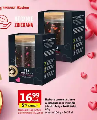 Auchan Herbata z różą i wanilią Auchan oferta