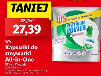 Lidl Kapsułki do zmywarki W5 oferta