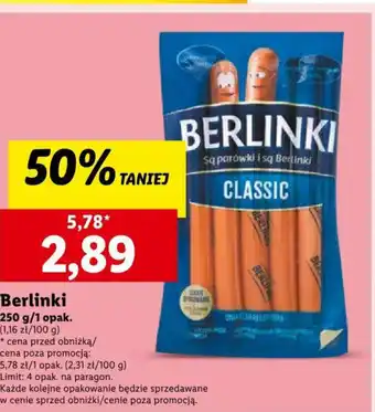 Lidl Berlinki 250g oferta