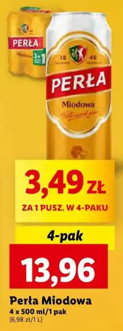 Lidl Perła Miodowa 4x500ml oferta