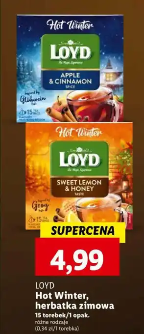 Lidl LOYD Hot Winter, herbatka zimowa 15tb oferta