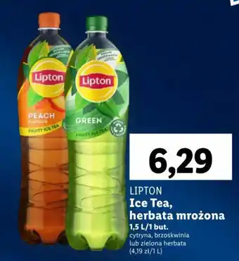 Lidl LIPTON Ice Tea, herbata mrożona 1,5l oferta