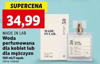 Lidl MADE IN LAB Woda perfumowana dla kobiet lub dla mężczyzn 100 ml oferta