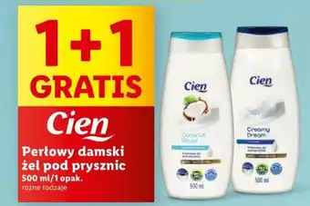 Lidl Cien Perłowy damski żel pod prysznic 500 ml oferta