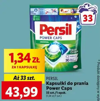 Lidl PERSIL Kapsułki do prania Power Caps 33 szt oferta