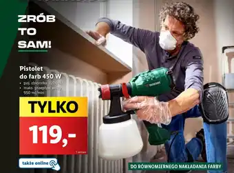 Lidl PARKSIDE Pistolet do farb 450 W oferta