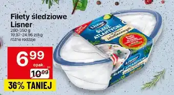 Delikatesy Centrum Filety śledziowe Lisner 280-350g oferta