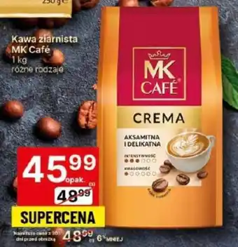 Delikatesy Centrum Kawa ziarnista MK Café 1kg oferta