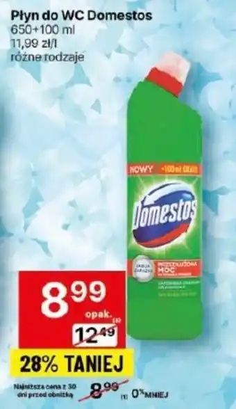 Delikatesy Centrum Płyn do WC Domestos 650+100 ml oferta