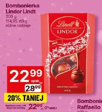 Delikatesy Centrum Bombonierka Lindor Lindt 200g oferta