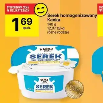 Delikatesy Centrum Serek homogenizowany Kanka 140g oferta